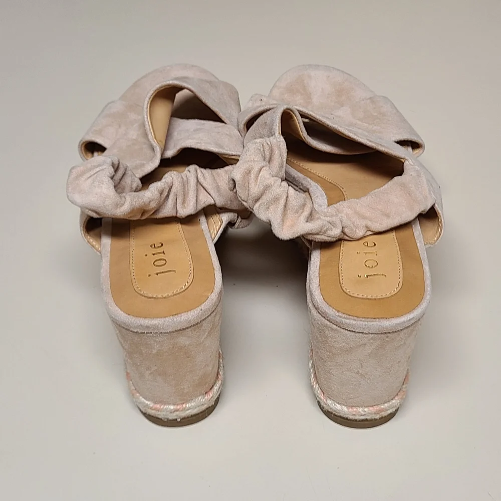 Joie Suede Garden slingback platform sandals size 38 - Picture 6 of 13